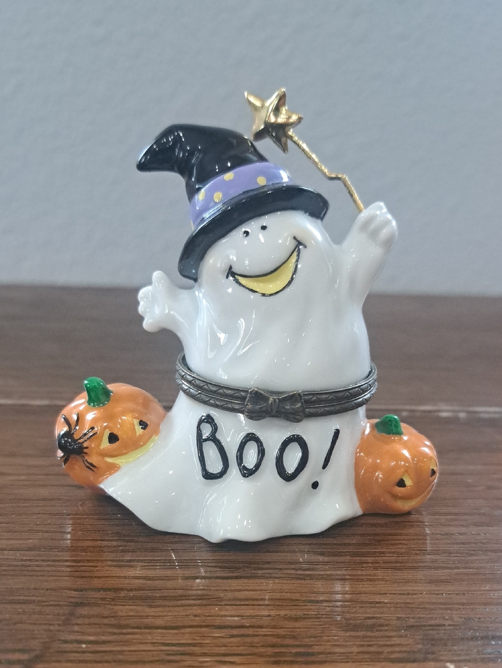 Midwest Of Cannon Falls Ghost -  Halloween Porcelain Hinged Box